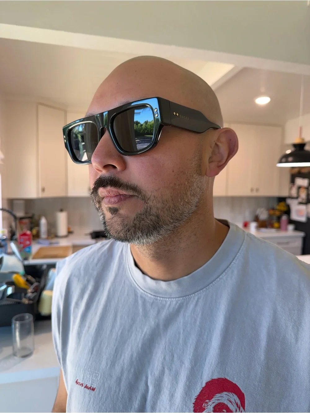 Gucci Oversized Square Black Sunglasses
